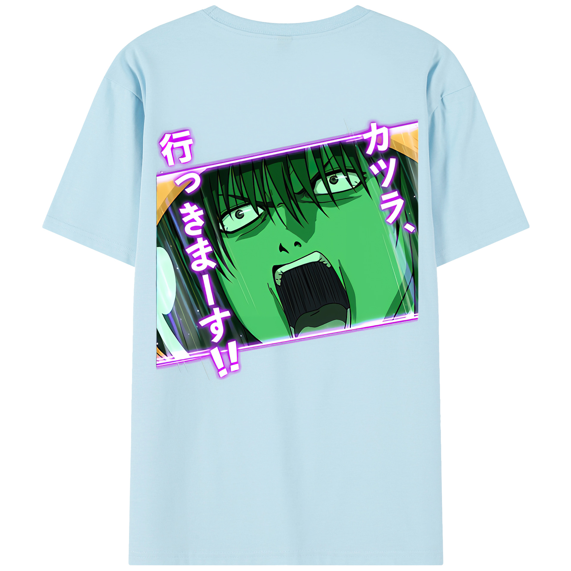 （画像用） ぎんたま 坂田銀時（さかたぎんとき） 神楽 志村新八（しむら しんぱち） GINTAMA Sakata Gintoki Kagura Shimura Shinpachi 綿100％半袖Tシャツ（背面プリント）